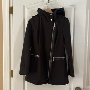 Black Michael Kors winter jacket. Soft velvet-like interior, water resistant